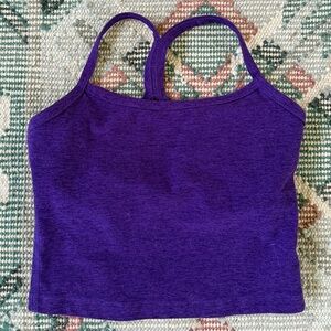 Beyond Yoga purple spacedye top